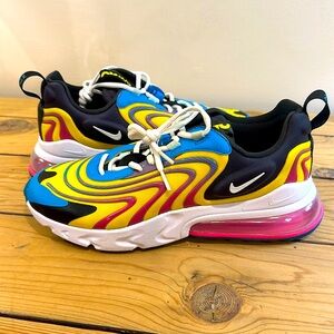 Air Max 270 React ENG GS 'Laser Blue' Sz 9.5 M